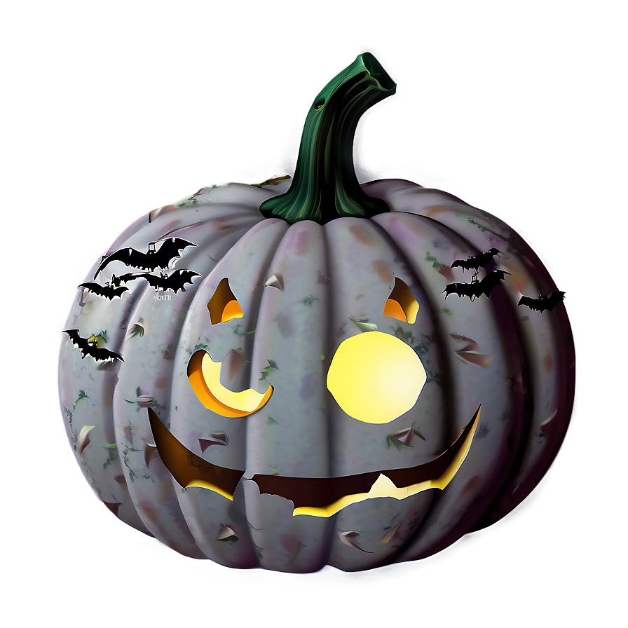 Pumpkin And Bats Png 04292024 PNG Image