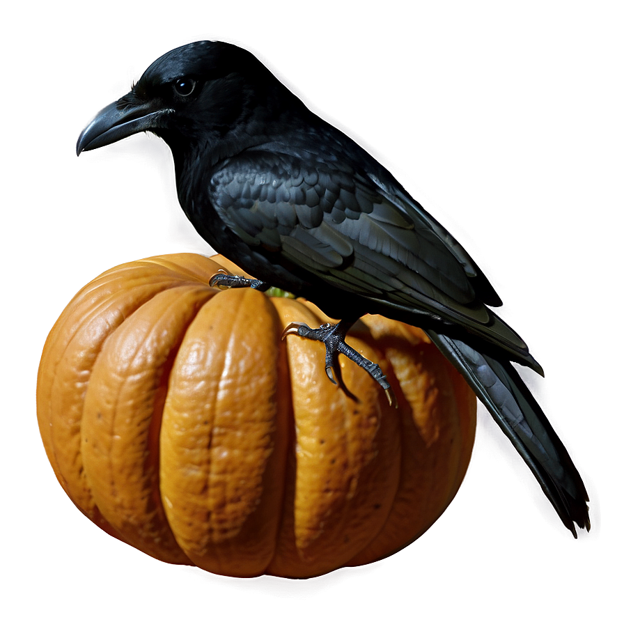 Pumpkin And Crow Png Wxt PNG Image