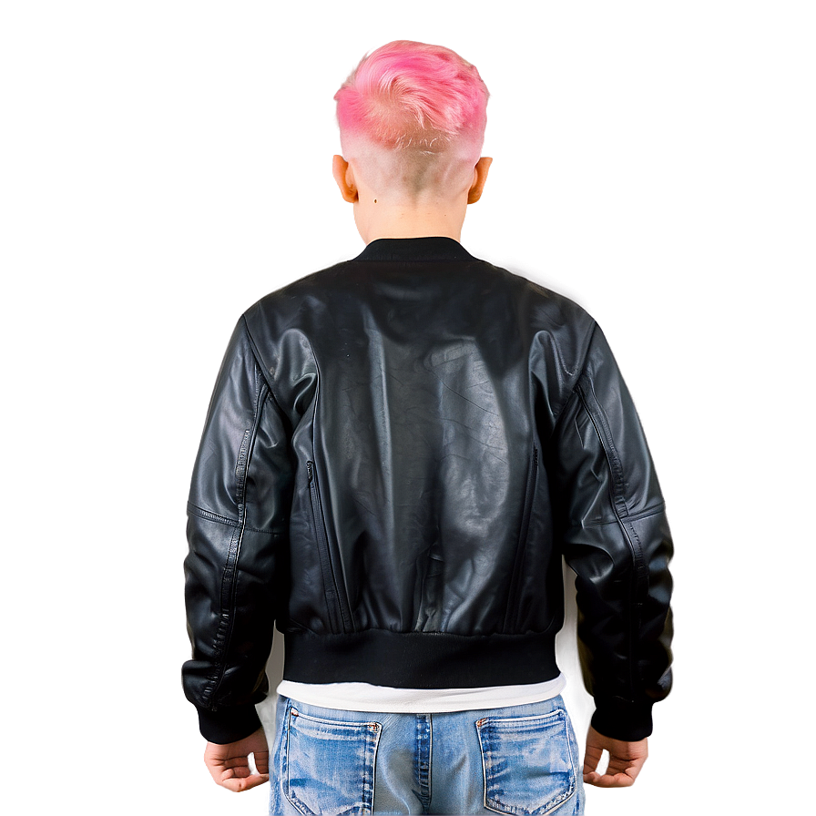 Punk-inspired Bomber Jacket Png Jtf PNG Image