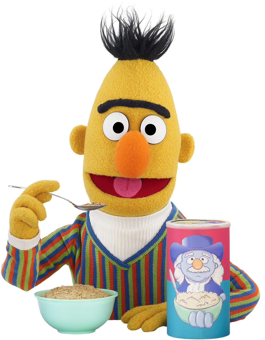 Puppet Eating Oatmeal PNG Image