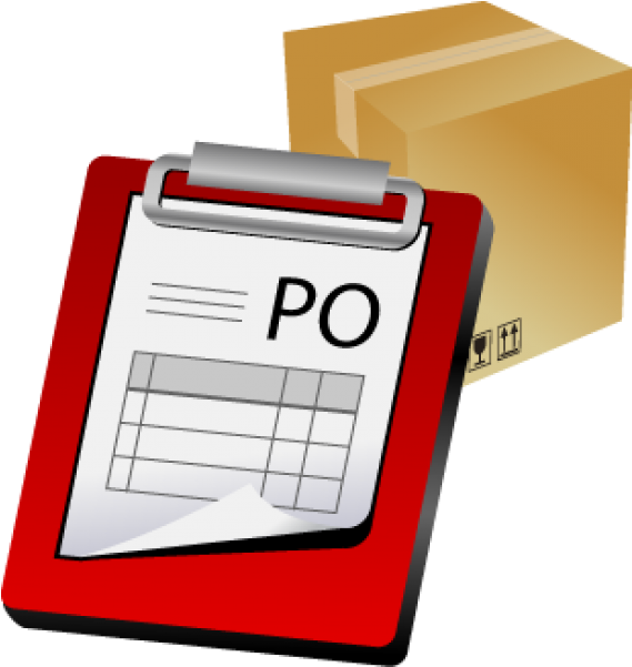 Purchase Order Clipboardand Box PNG Image