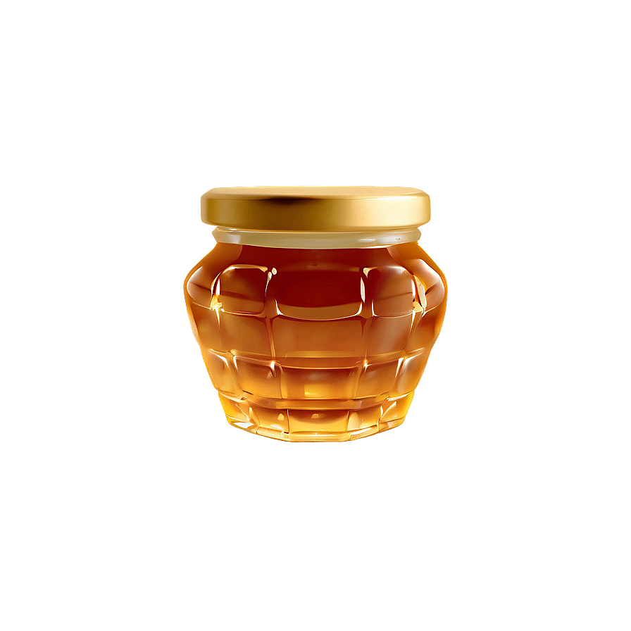 Pure Organic Honey Jar Png 06252024 PNG Image