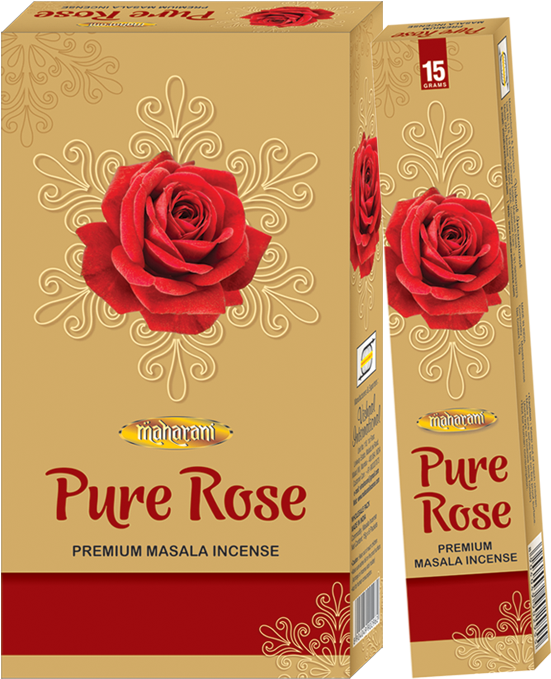 Pure Rose Incense Sticks Packaging PNG Image