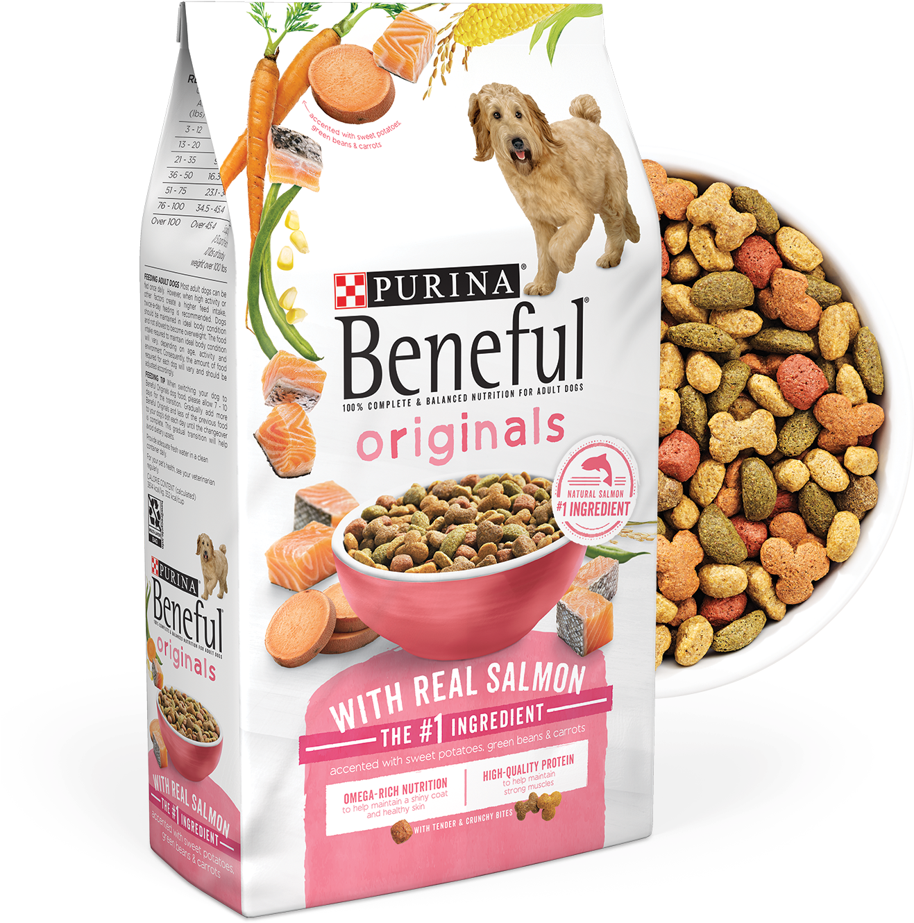 Purina Beneful Originals Dog Food With Real Salmon PNG Image