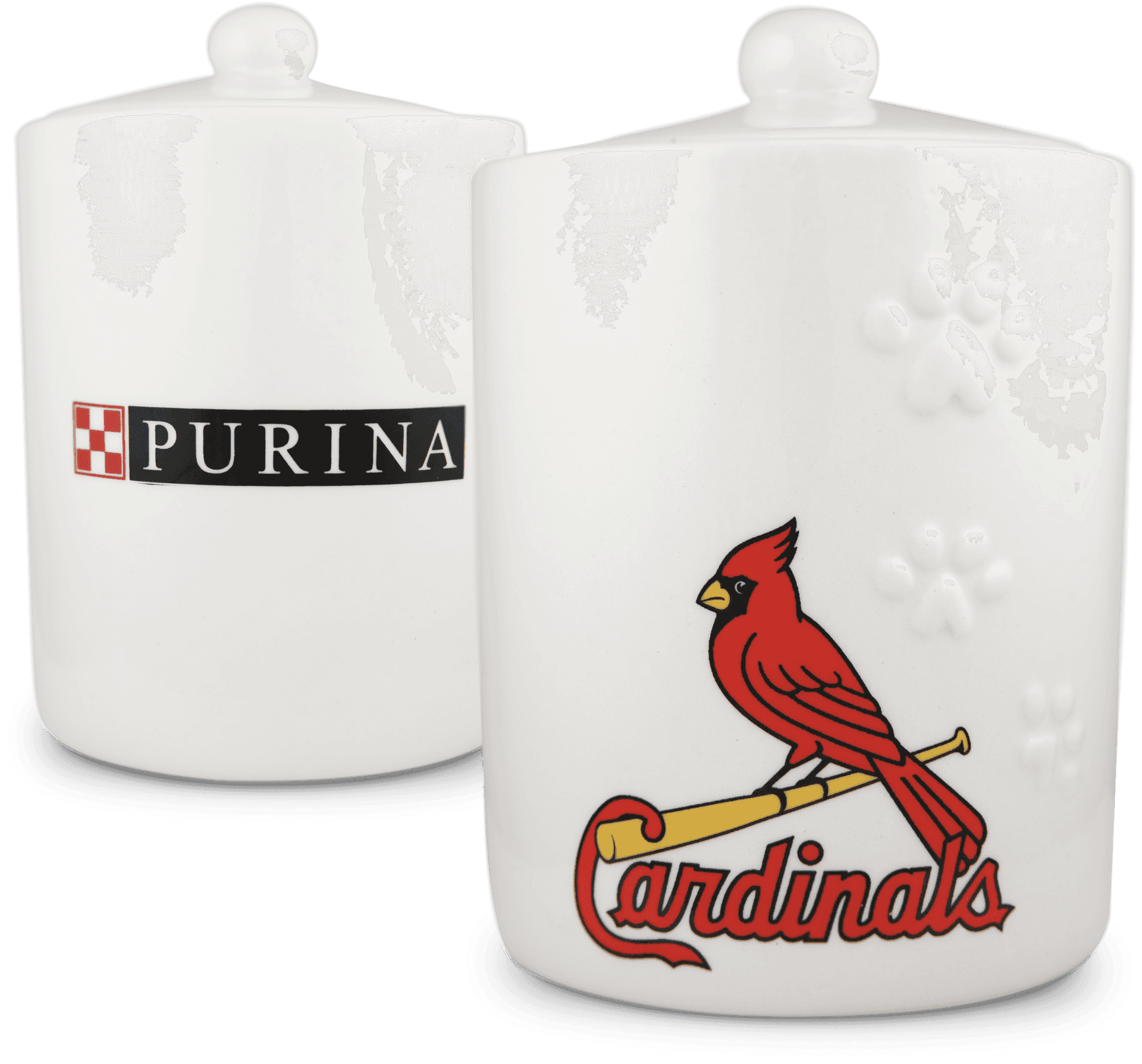 Purina Cardinals Pet Food Storage Containers PNG Image