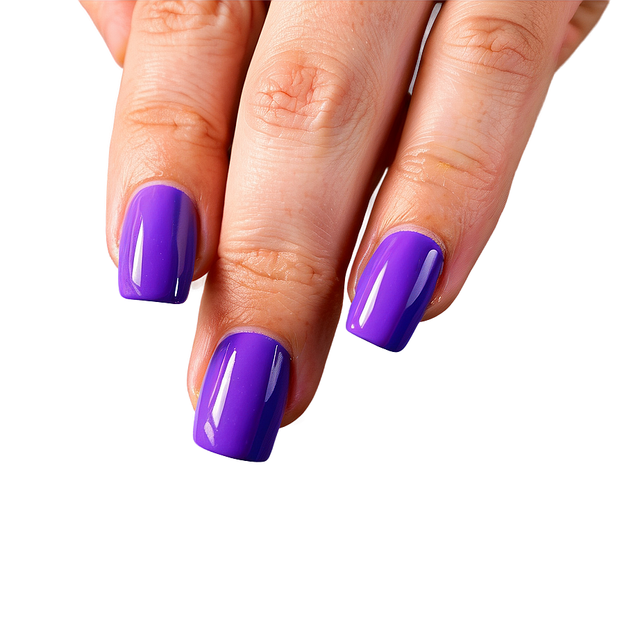 Purple Acrylic Nails Looks Png Qab PNG Image