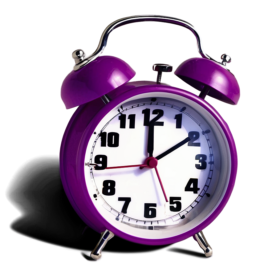 Purple Alarm Clock Png Omh PNG Image