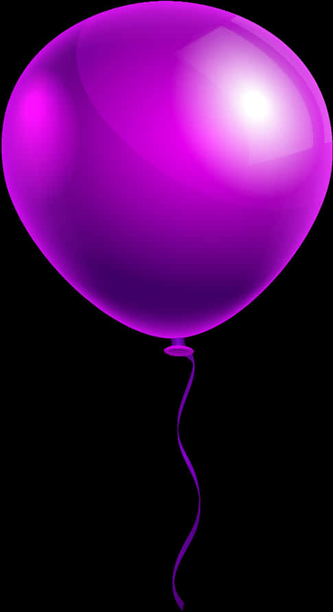 Purple Balloon Transparent Background PNG Image