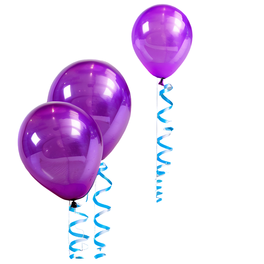 Purple Balloons Png Wvo PNG Image