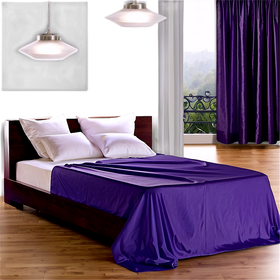 Purple Bed Sheet Png Oaq PNG Image