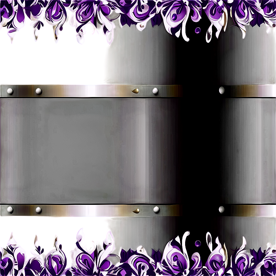 Purple Border D PNG Image