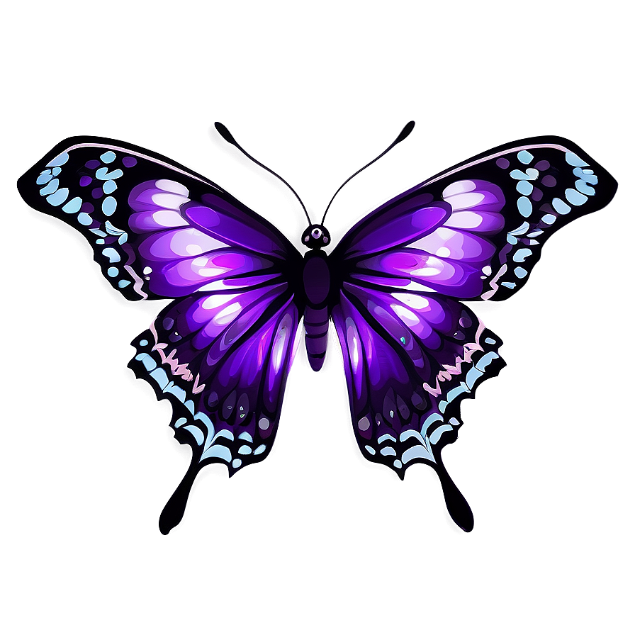 Purple Butterfly Clipart Png Vqg47 PNG Image