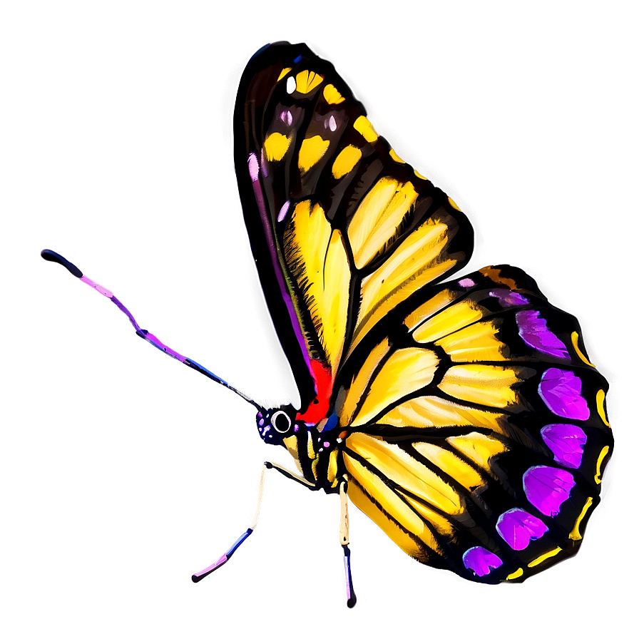 Purple Butterfly Mirage Png Oou PNG Image