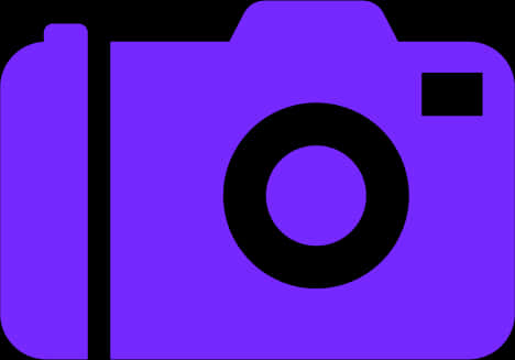 Purple Camera Logo Graphic PNG Image