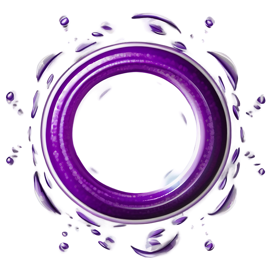 Purple Circle D PNG Image