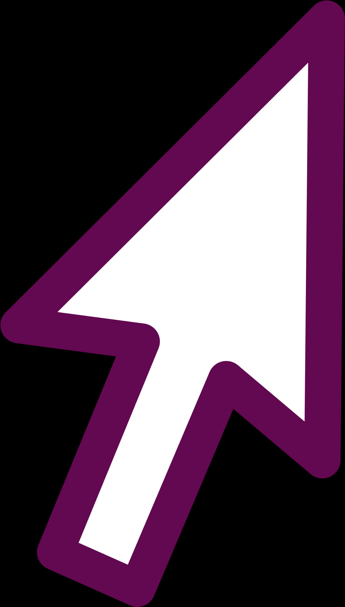 Purple Computer Cursor Icon PNG Image