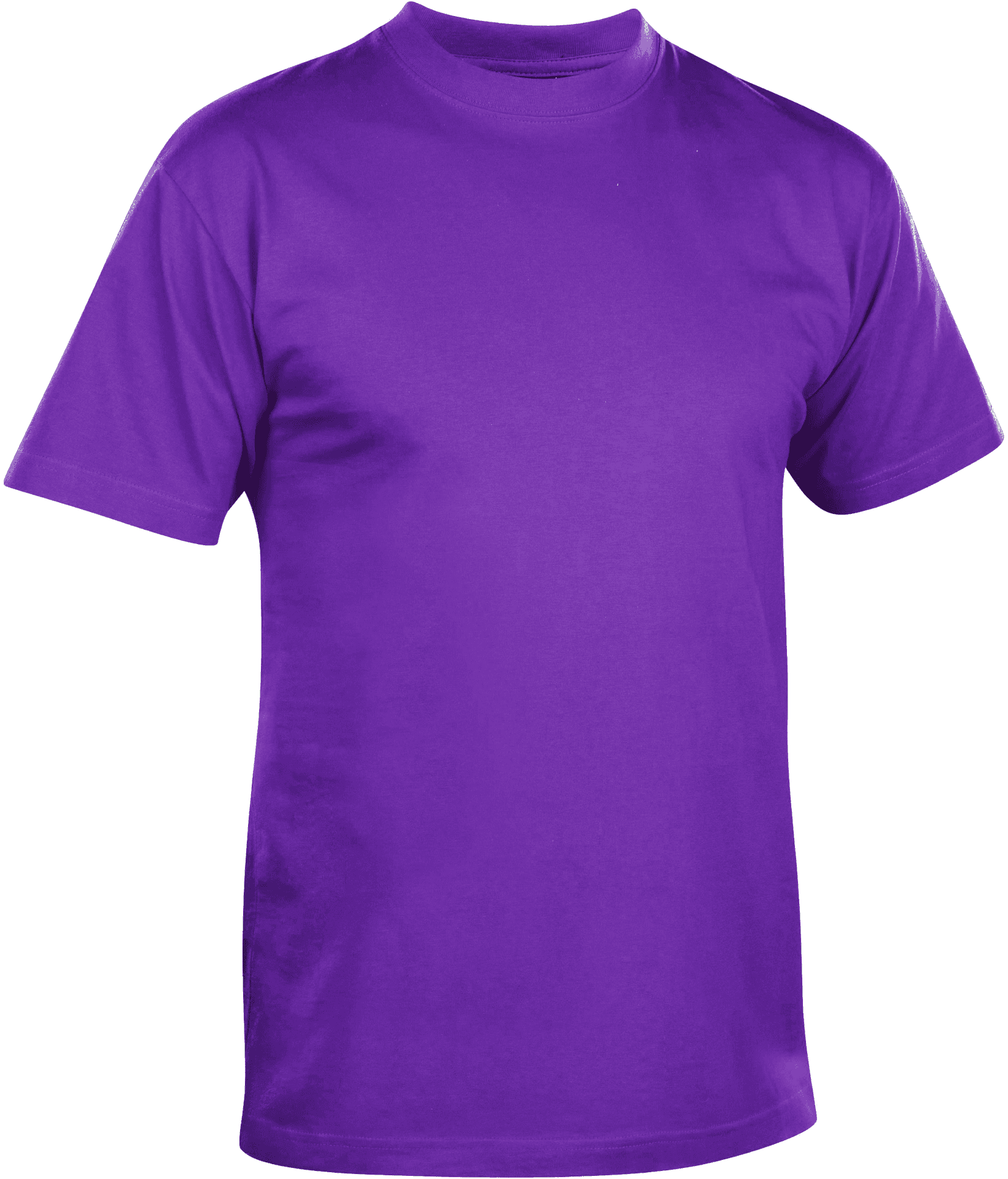 Purple Crew Neck T Shirt Mockup PNG Image