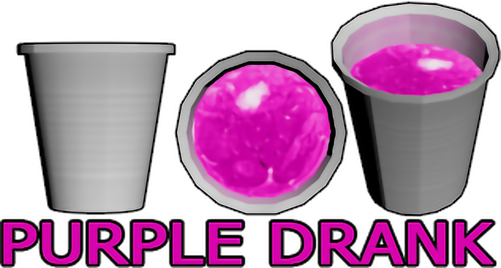 Purple Drank Styrofoam Cups PNG Image