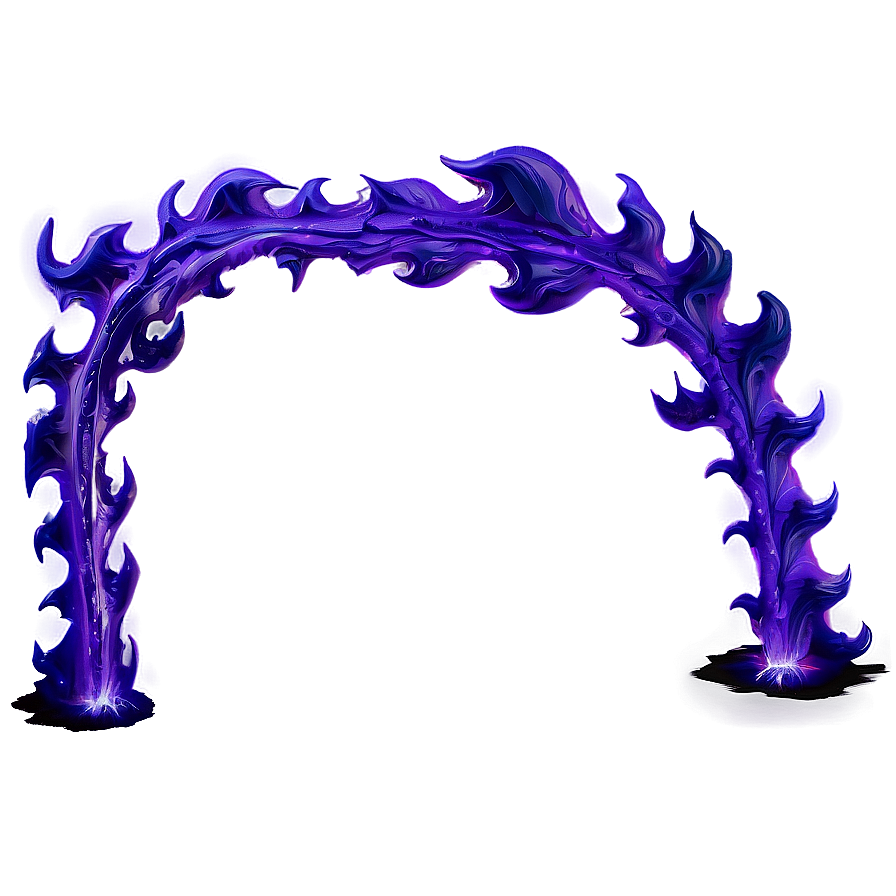 Purple Fiery Flame Border Png Fsi62 PNG Image