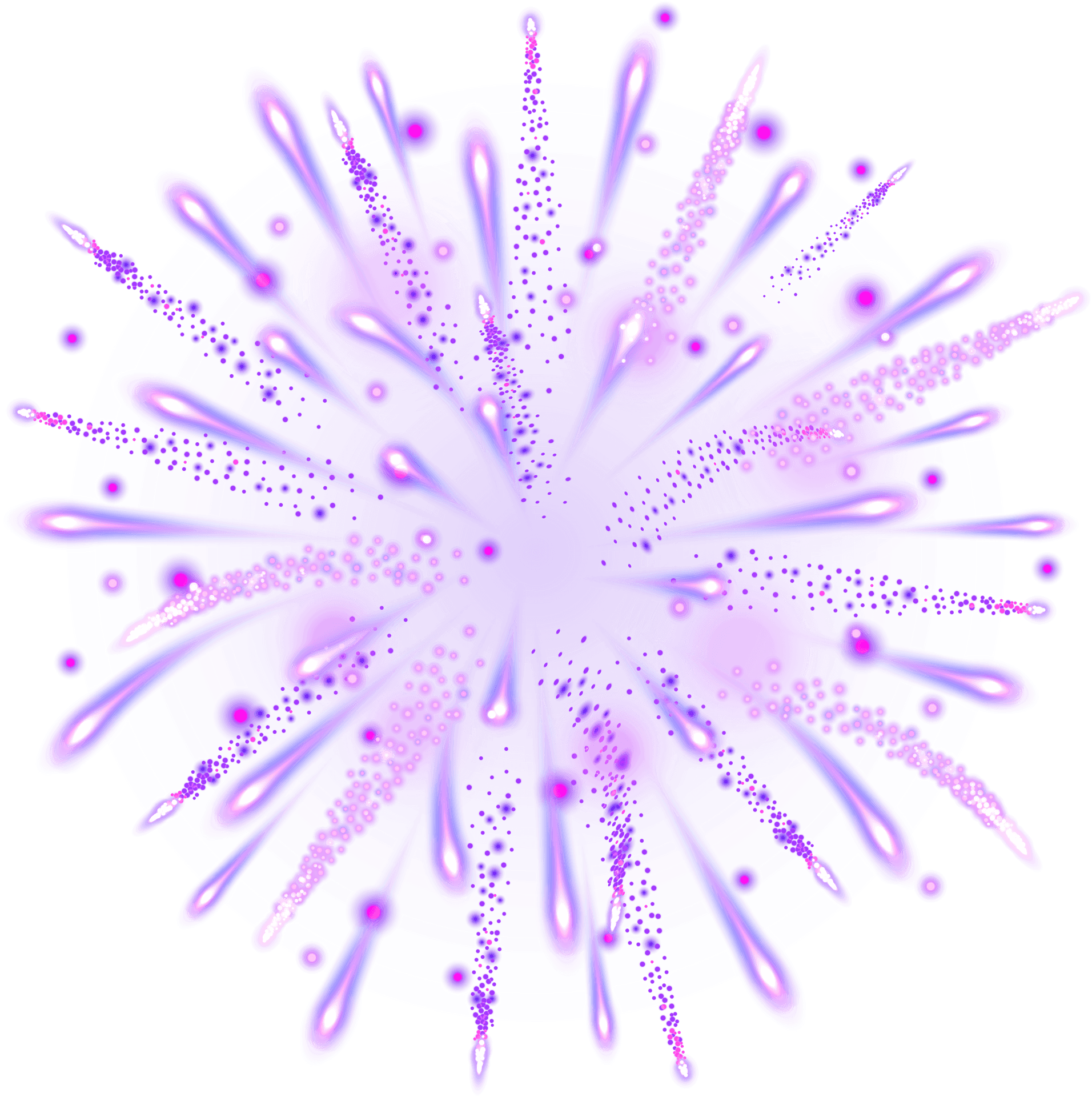 Purple Firework Explosion Clipart PNG Image