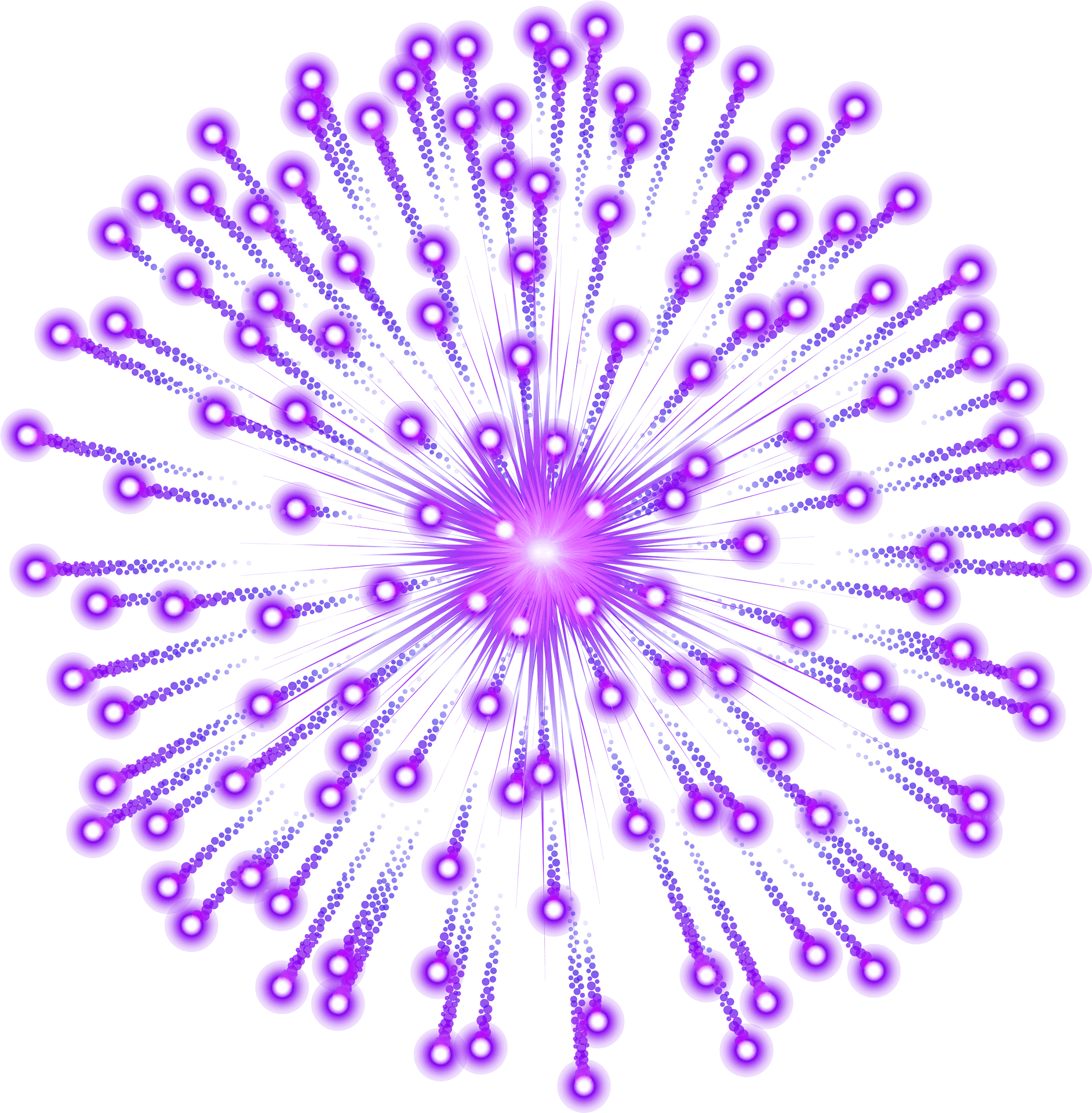 Purple Firework Explosion Graphic PNG Image