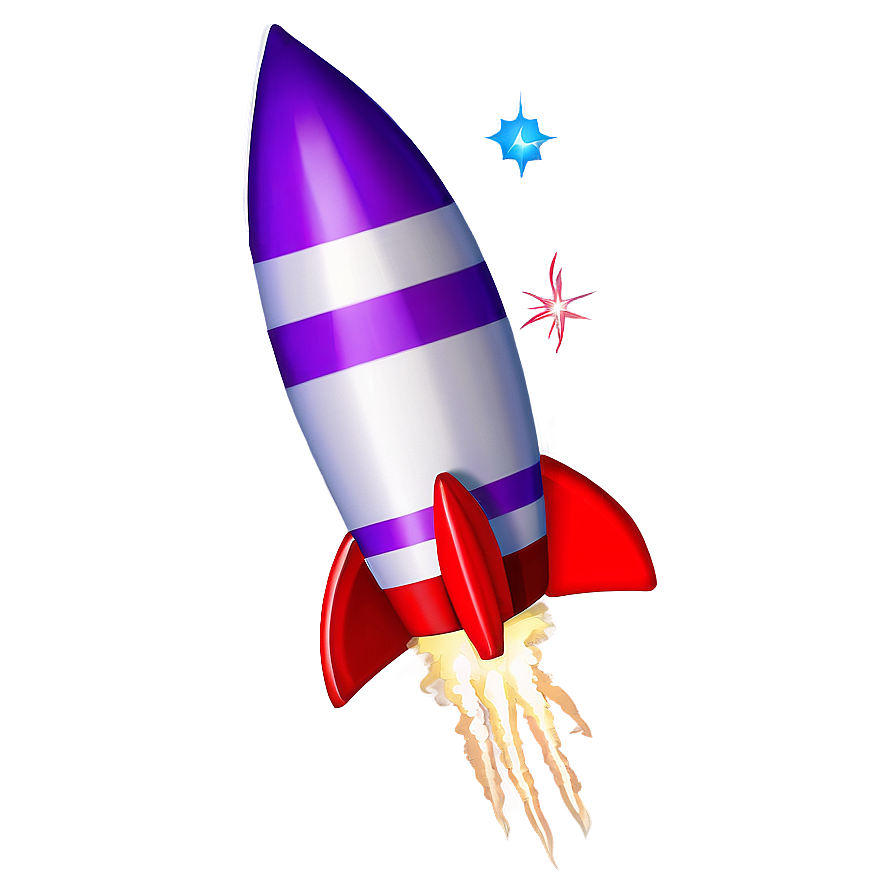 Purple Firework Rocket Png Frq86 PNG Image