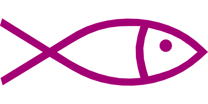 Purple Fish Silhouette PNG Image