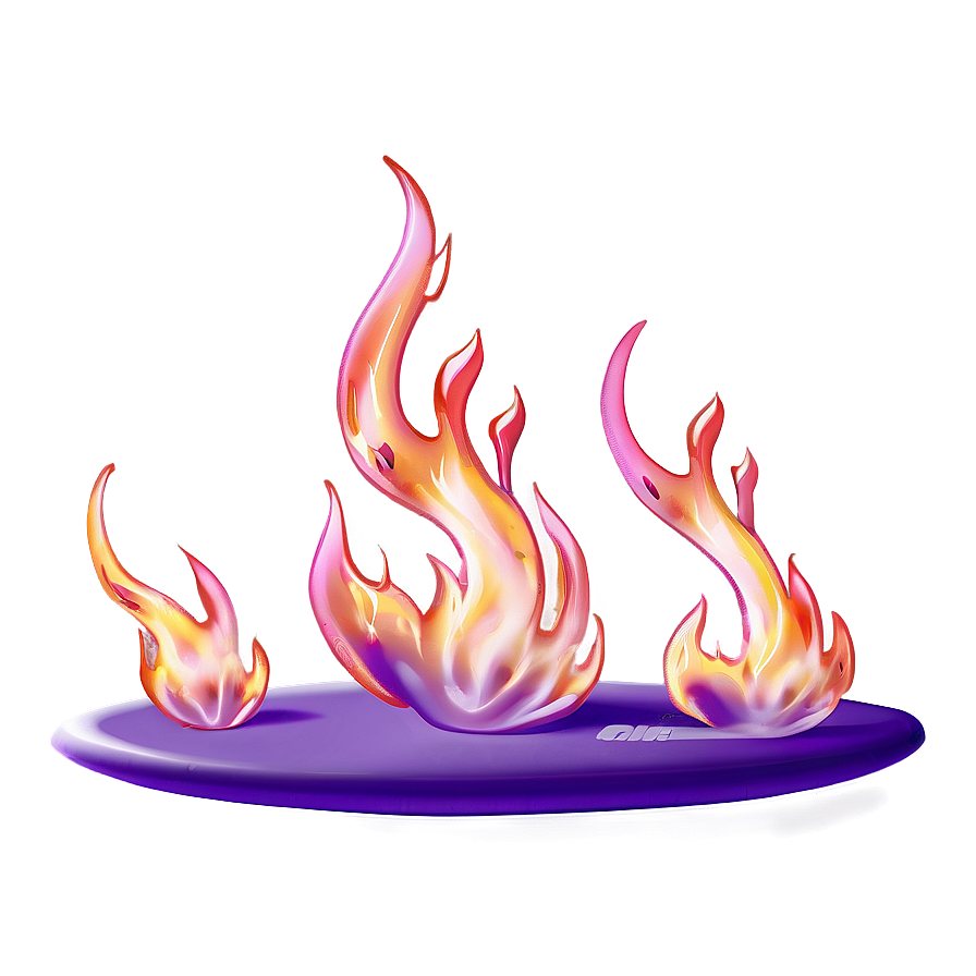 Purple Flame B PNG Image