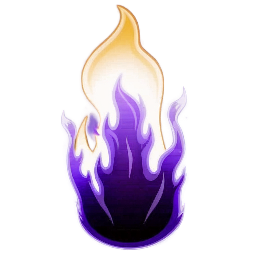 Purple Flame C PNG Image