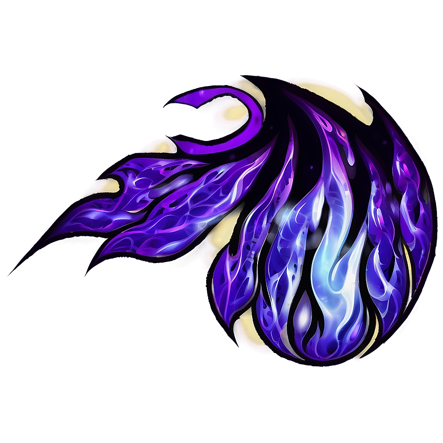 Purple Flame Pattern Png Fhp PNG Image