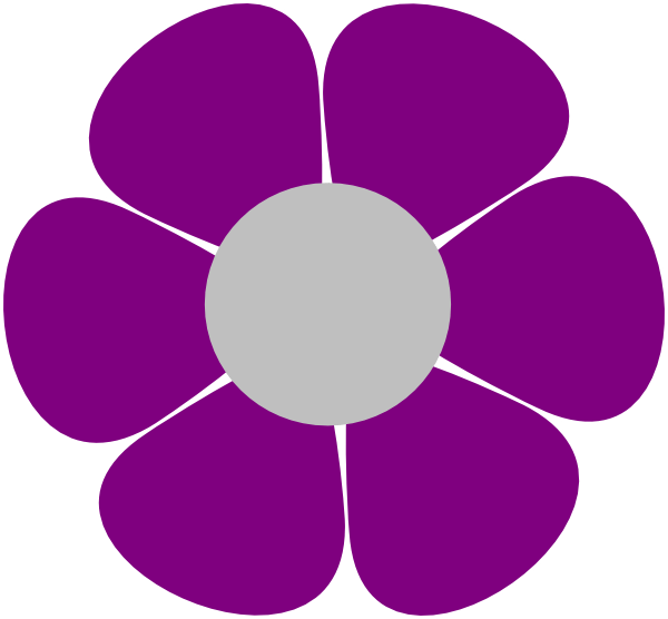 Purple Flower Graphic PNG Image