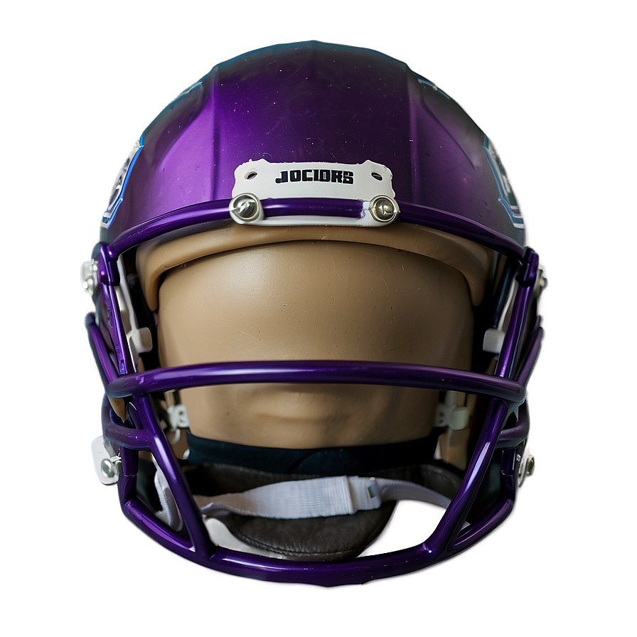 Purple Football Helmet Front View PNG Image