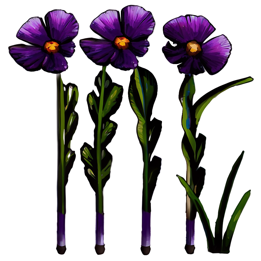 Purple Garden Flower Png Sxp PNG Image