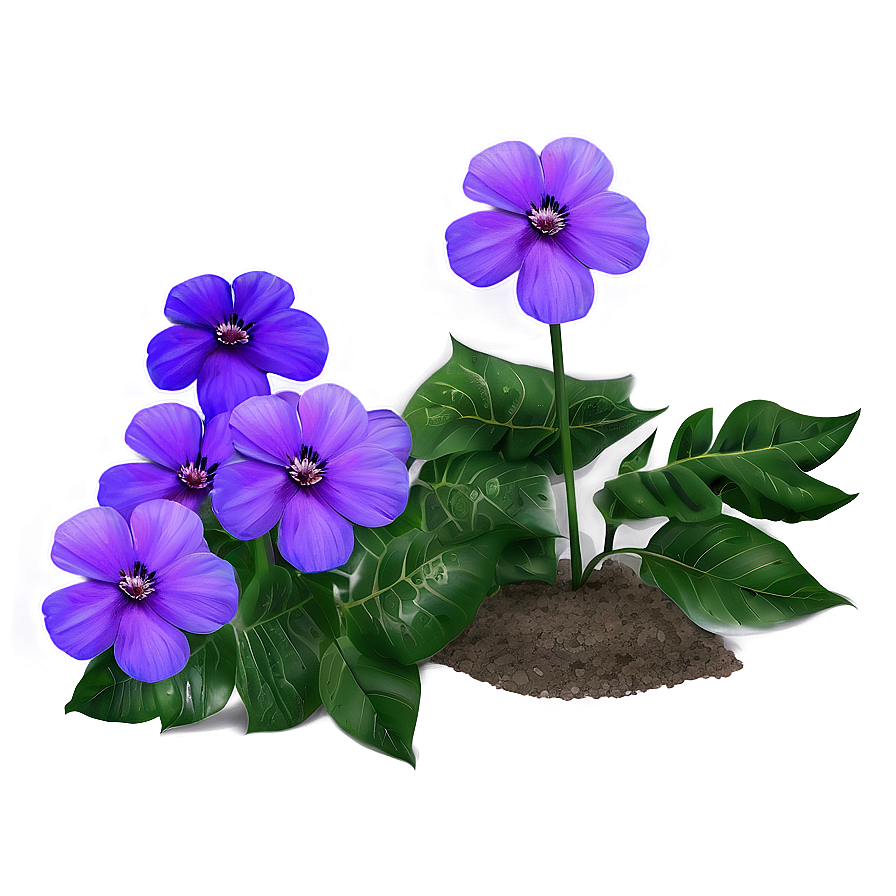 Purple Garden Flower Png Ubx57 PNG Image