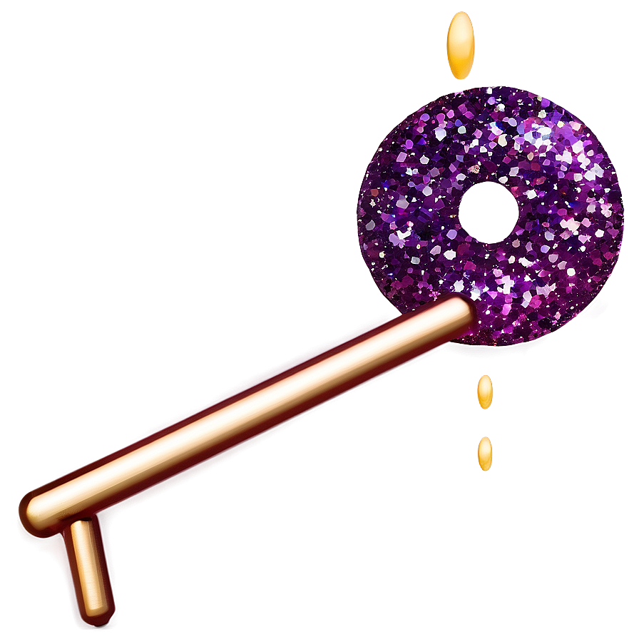 Purple Glitter D PNG Image