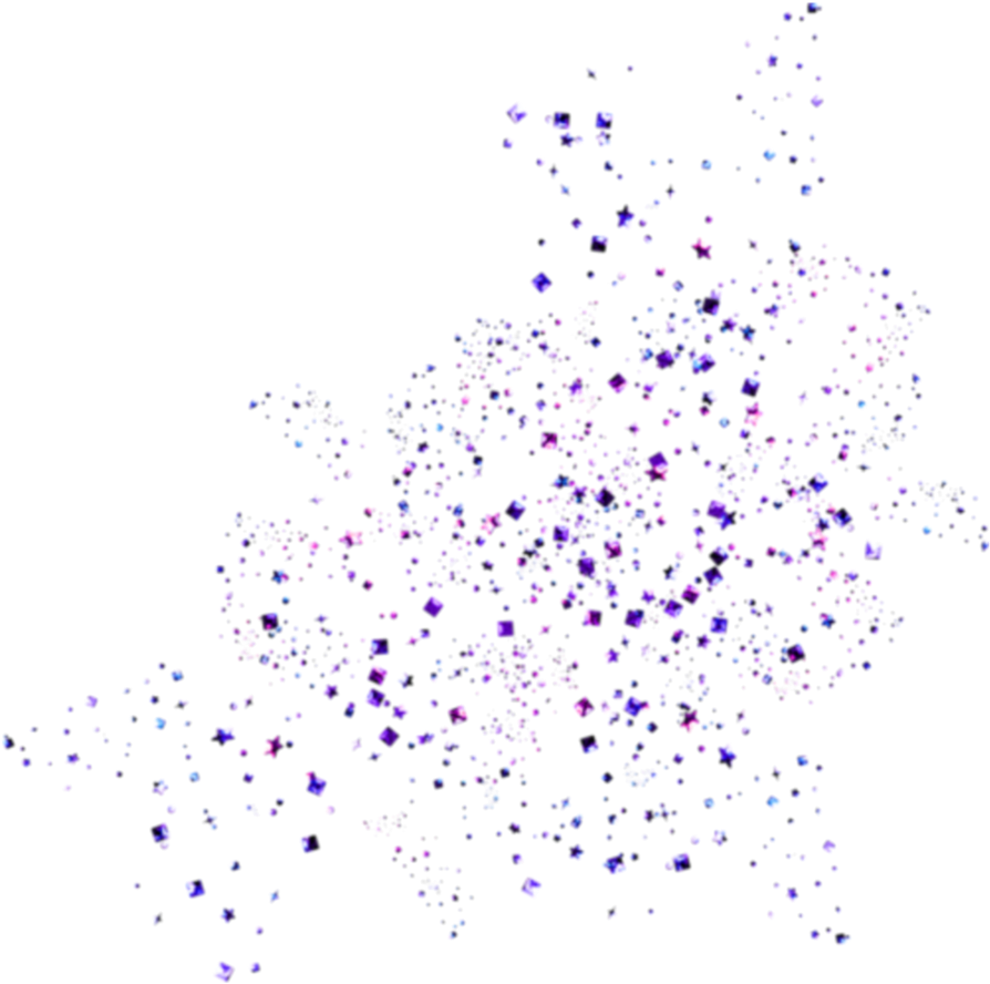 Purple Glitter Explosion Overlay PNG Image