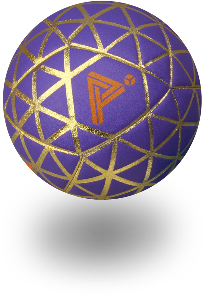 Purple Golden Penrose Sphere Shadow.png PNG Image