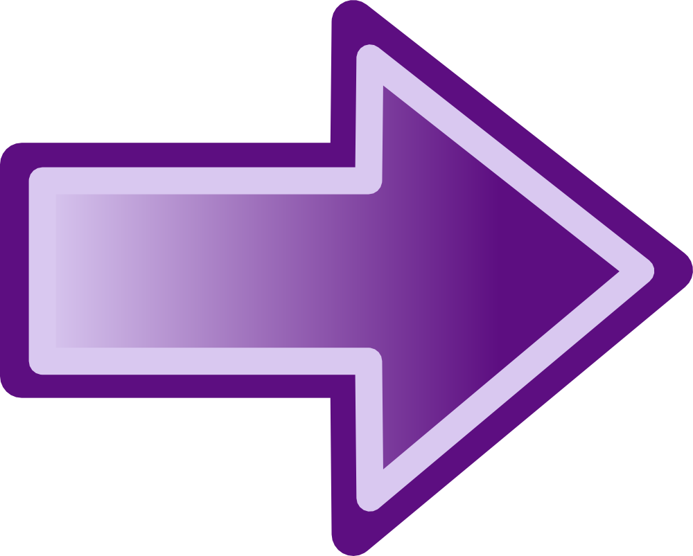 Purple Gradient Arrow Clipart PNG Image