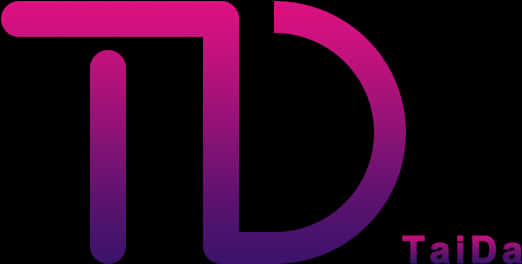 Purple Gradient Logo Design Tai Da PNG Image