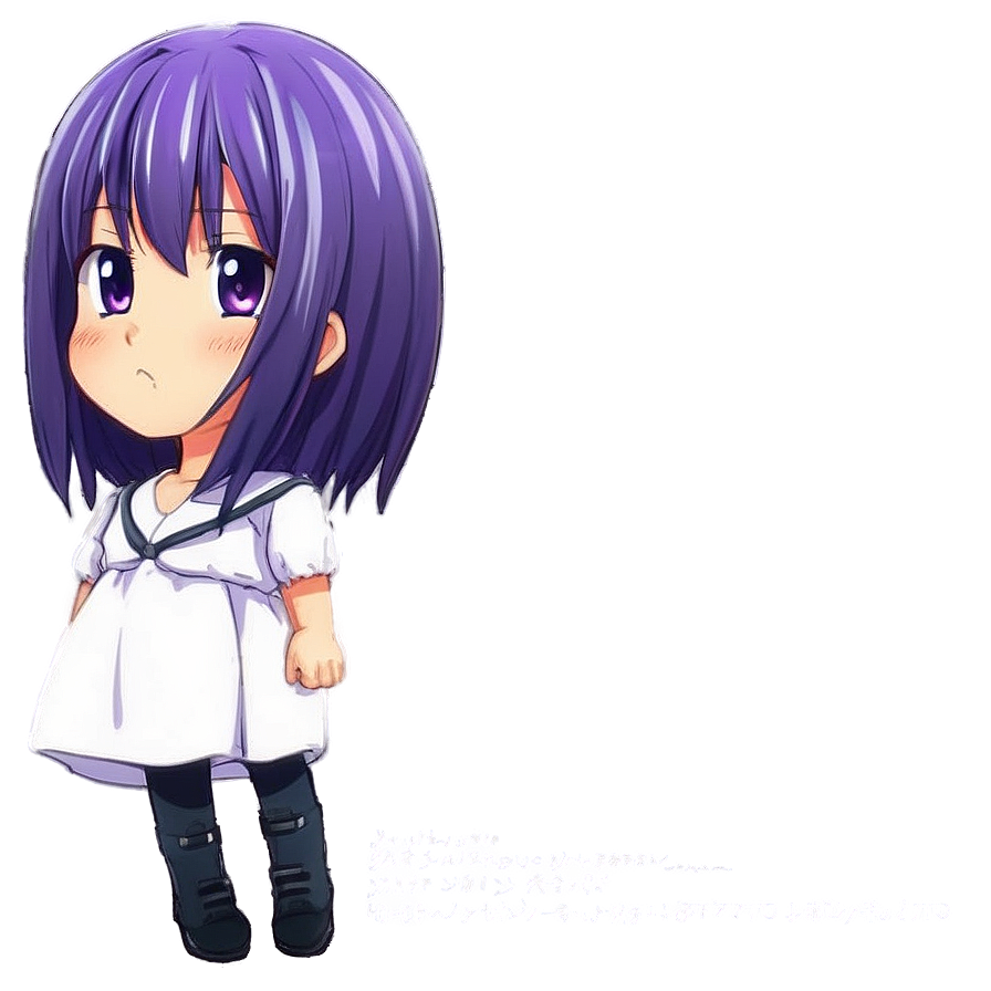 Purple Hair Manga Heroine Png 67 PNG Image