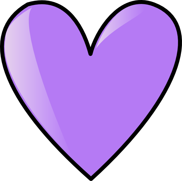 Purple Heart Graphic PNG Image