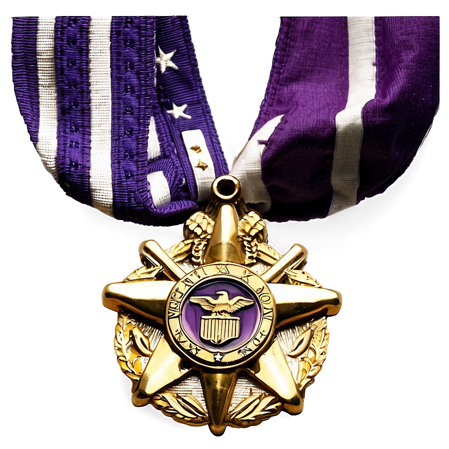 Purple Heart Medal Of Honor Png Imw87 PNG Image