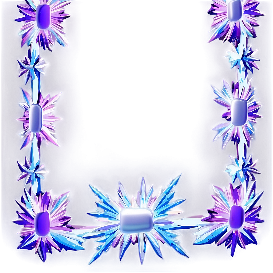 Purple Ice Crystal Border Png 06262024 PNG Image