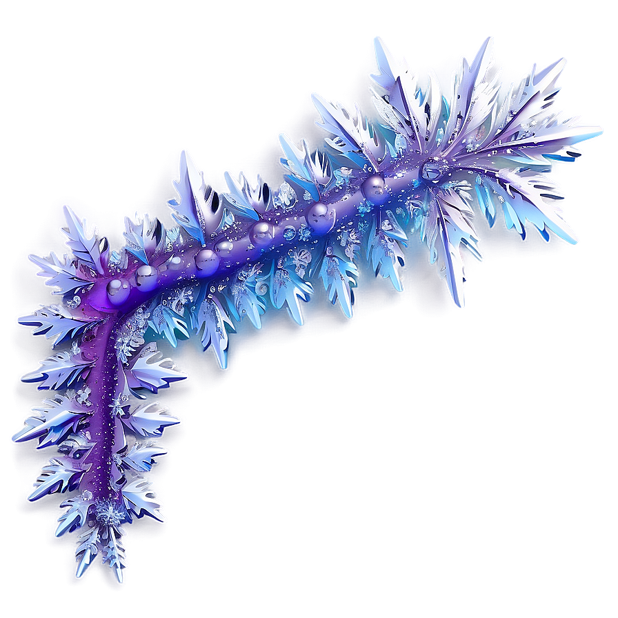 Purple Ice Crystal Border Png Vas2 PNG Image