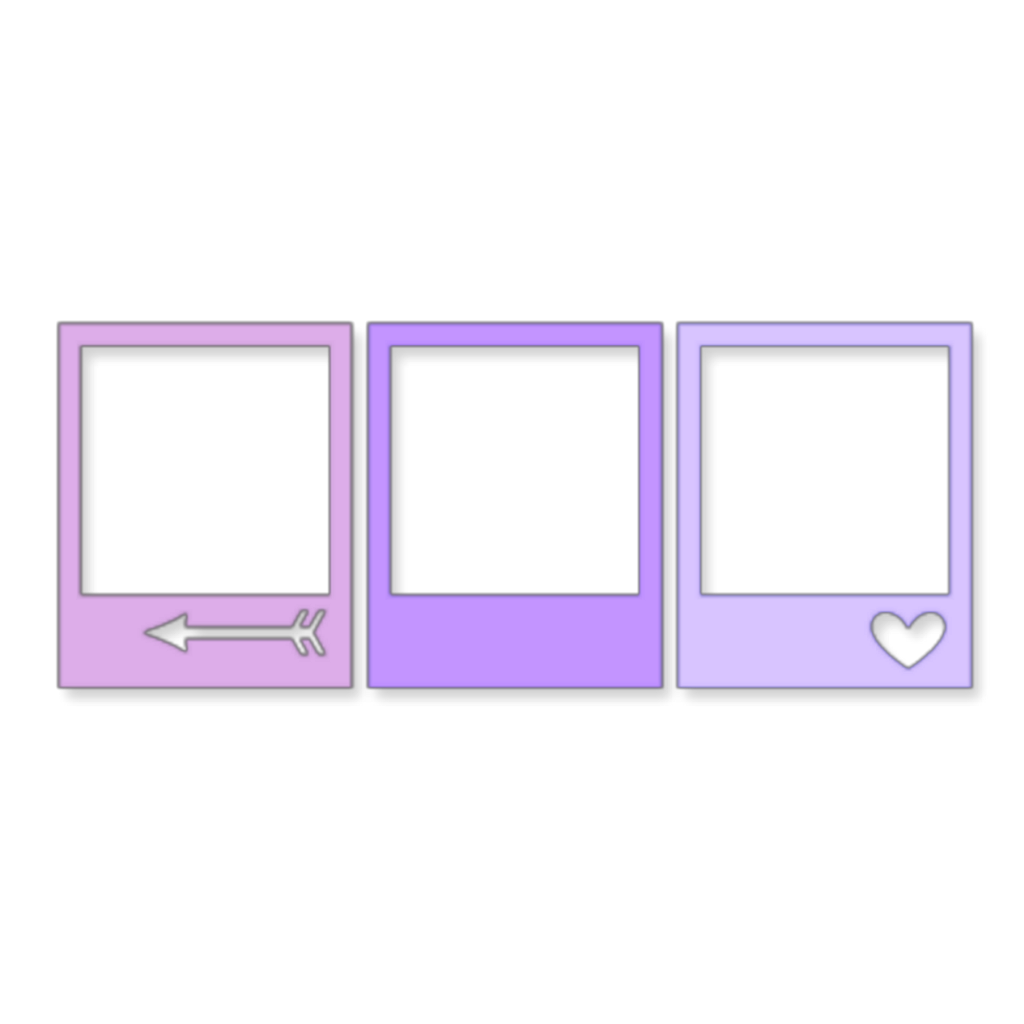 Purple Icon Frames Graphic PNG Image