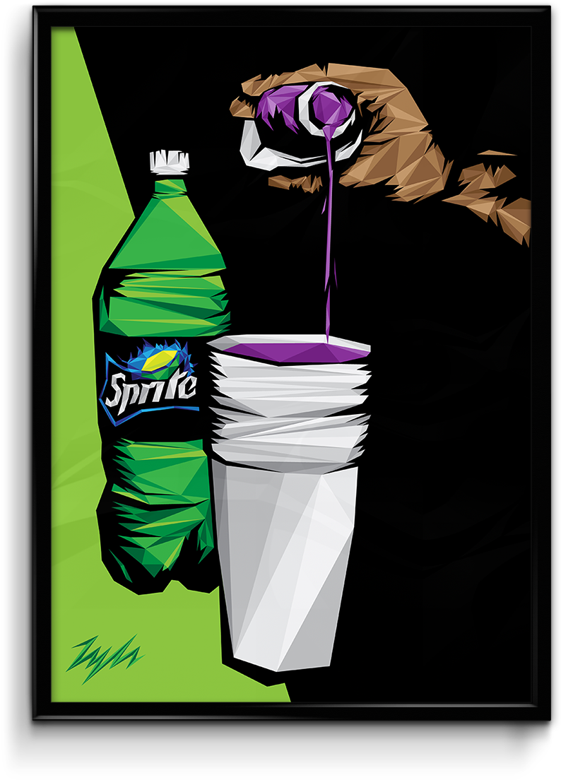 Purple Lean Sprite Artwork PNG Image