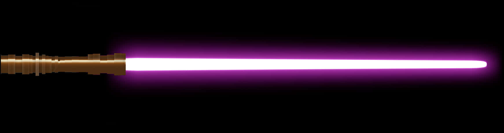 Purple Lightsaber Illuminated PNG Image