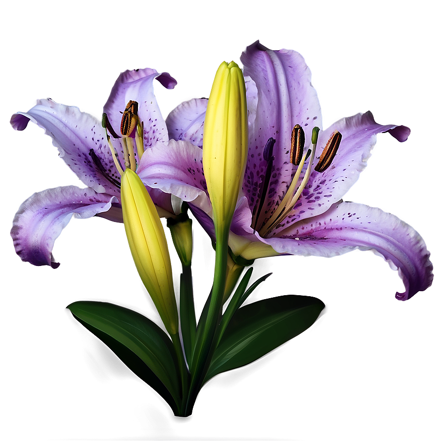 Purple Lily Flower Png Yvn22 PNG Image