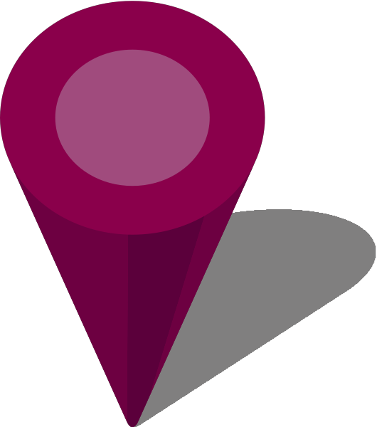 Purple Location Pin Icon PNG Image