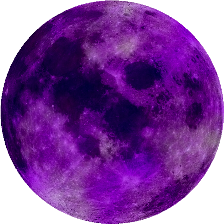 Purple Moon Full View PNG Image